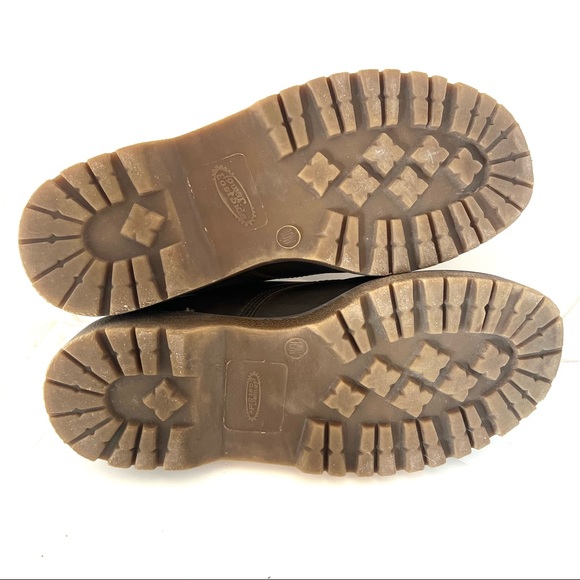 Lower East Side Shoes Brown Platform Lace Up Chunky Mens Women Unisex Size 10 - Picture 4 of 8